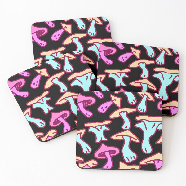 Item preview, Painted children's drawing colorful mushrooms designed and sold by HappyTrippy.