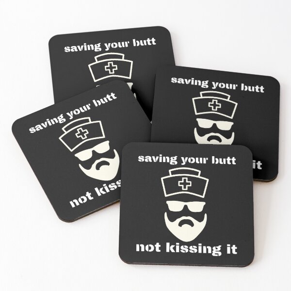 Item preview, Badass Nurse, Funny Male Nurse, Bearded Nurse, Save Your Butt designed and sold by GrumpyFella.