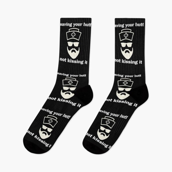 Item preview, Badass Nurse, Funny Male Nurse, Bearded Nurse, Save Your Butt designed and sold by GrumpyFella.