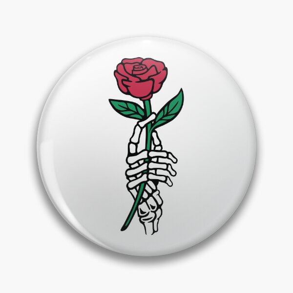 Item preview, Romantic Rose Skeleton Hand Holding Flower White by Tobe Fonseca designed and sold by Tobe Fonseca®.