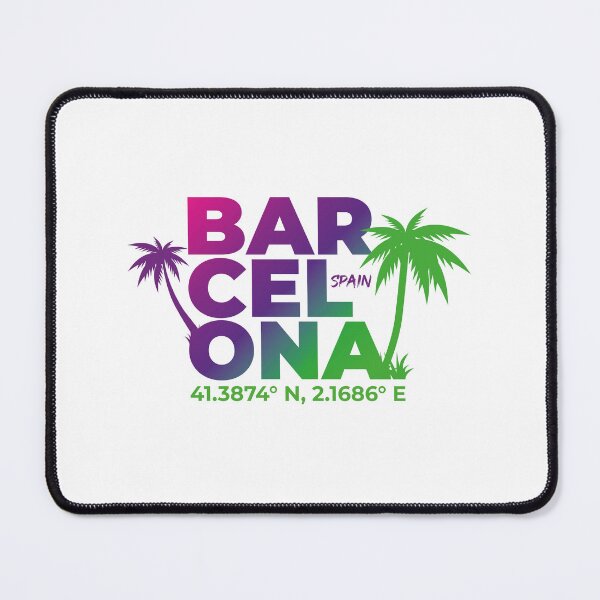 Item preview, Colorful Barcelona, gradient lettering Spain, Coordinates. designed and sold by grafik.