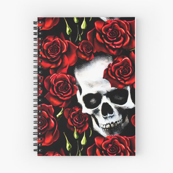 Aperçu de l'œuvre Beaux motifs de crânes en roses créée et vendue par Waveval.