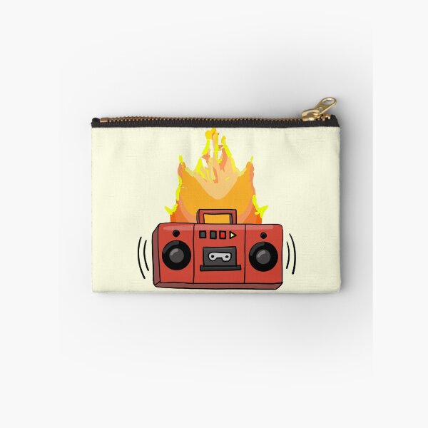 Item preview, Vintage Cassette Player with Fiery Red Flames designed and sold by criticalprocess.