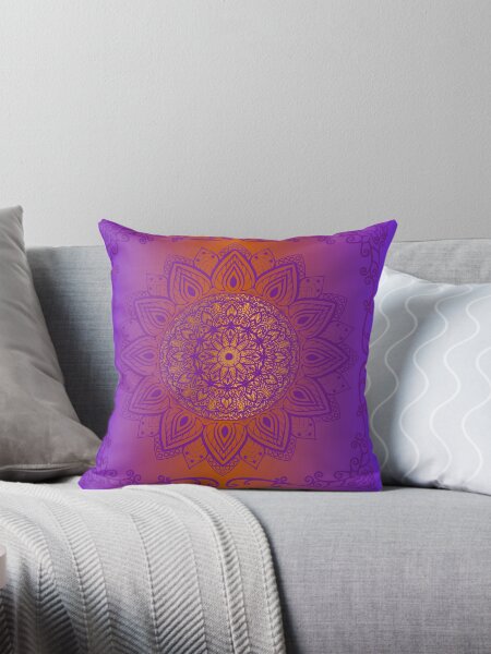 Item preview, Vintage Mandala / Faded Orange and Purple Gradient Mandala Pattern  designed and sold by SoccaTamam.
