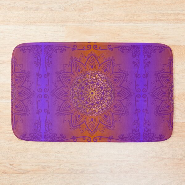 Item preview, Vintage Mandala / Faded Orange and Purple Gradient Mandala Pattern  designed and sold by SoccaTamam.