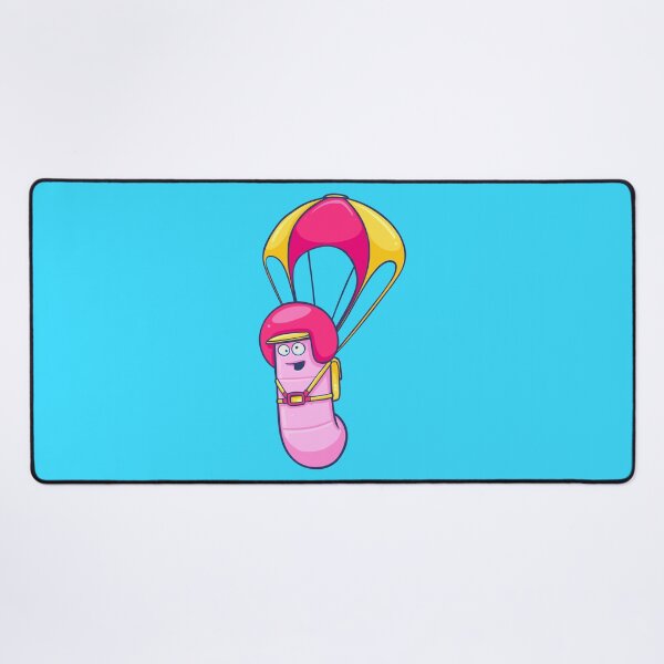 Item preview, Worm Parachuting designed and sold by rocketdandy.