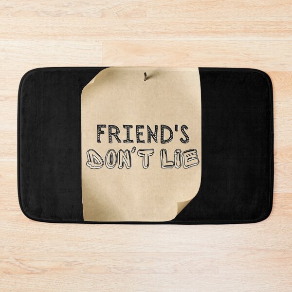 Item preview,  STRANGER THINGS, STRANGER THINGS NETFLIX, STRANGERTHINGS eleven friends don't lie quote hyro flask sticker water bottle sticker designed and sold by aquinavortex.