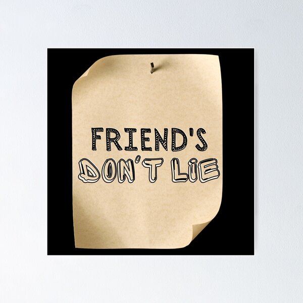 Item preview,  STRANGER THINGS, STRANGER THINGS NETFLIX, STRANGERTHINGS eleven friends don't lie quote hyro flask sticker water bottle sticker designed and sold by aquinavortex.