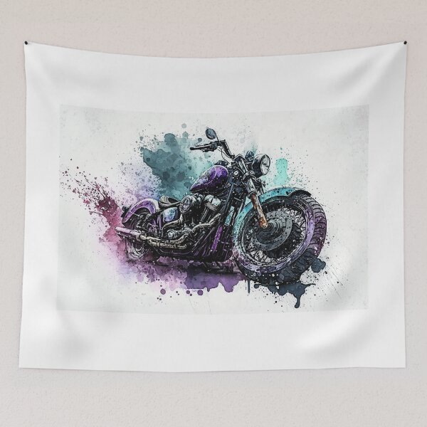 Item preview, Bike in the Purple rain designed and sold by Rusty Wright.