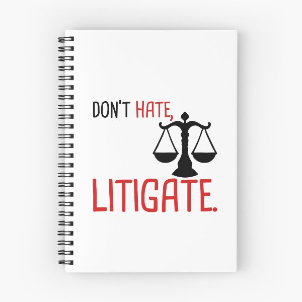 Item preview, Don't hate, Litigate! designed and sold by CourtOfApparel.