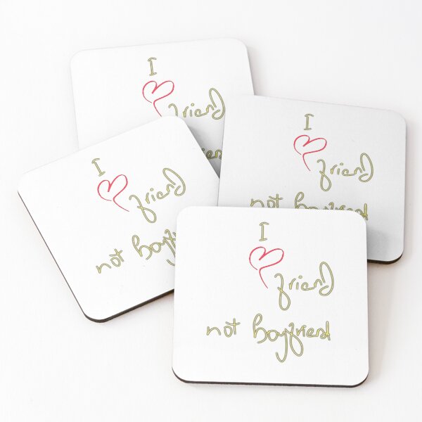 Item preview, I Love friend not boyfriend Girls text design-51 PNG designed and sold by Metaversigns2-O.