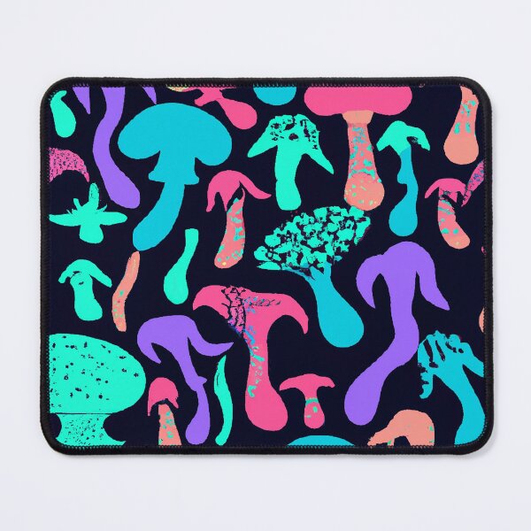 Item preview, Painted children's drawing colorful mushrooms designed and sold by HappyTrippy.