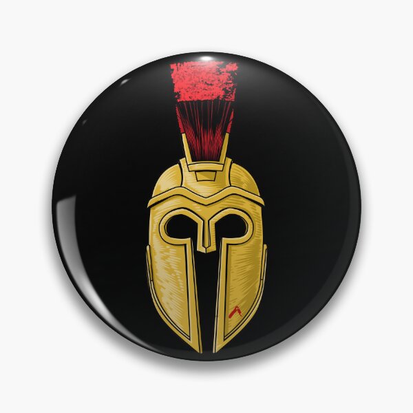 Item preview, Spartan Helmet Gold Red Lambda designed and sold by Yiorgos Designs.