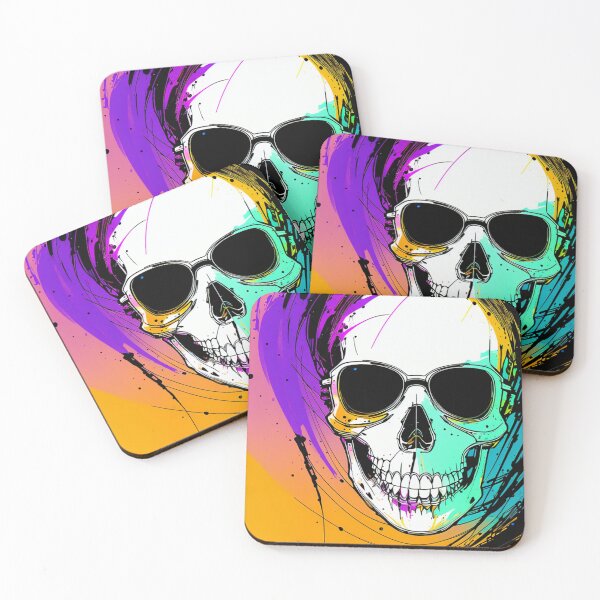 Item preview, Skull Portrait Paint Splash Art designed and sold by Paintplosion.
