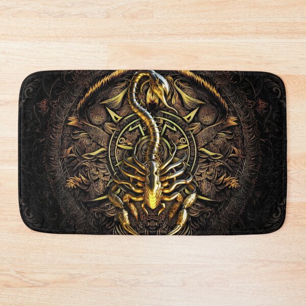Item preview, Golden Scorpion mythology ritual sacred circle designed and sold by SyanArt.