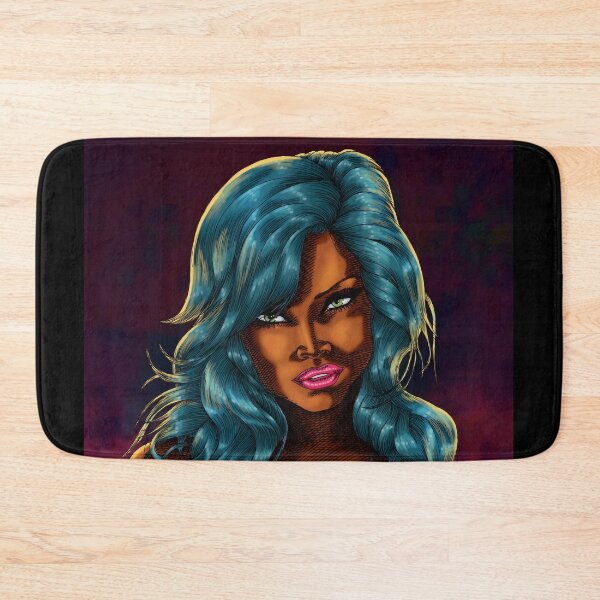 Item preview, Blue Haired Beauty (Crosshatched version) designed and sold by robsonroper.