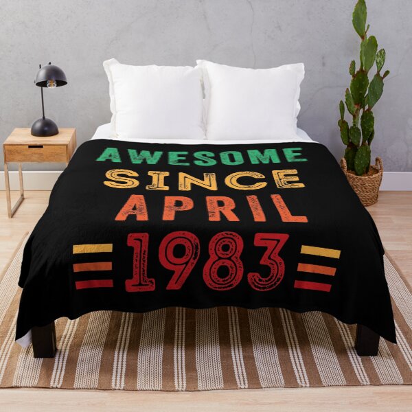 Item preview, Awesome since April 1983 birthday shirt designed and sold by Gerald Waters.