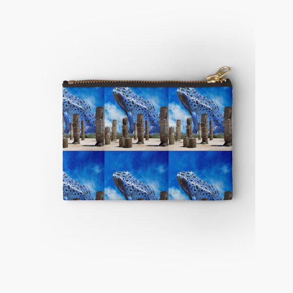 Item preview,  Toltec Temple Ruins In Mexico & Blue Dart Poison Frog designed and sold by CannyGoods.
