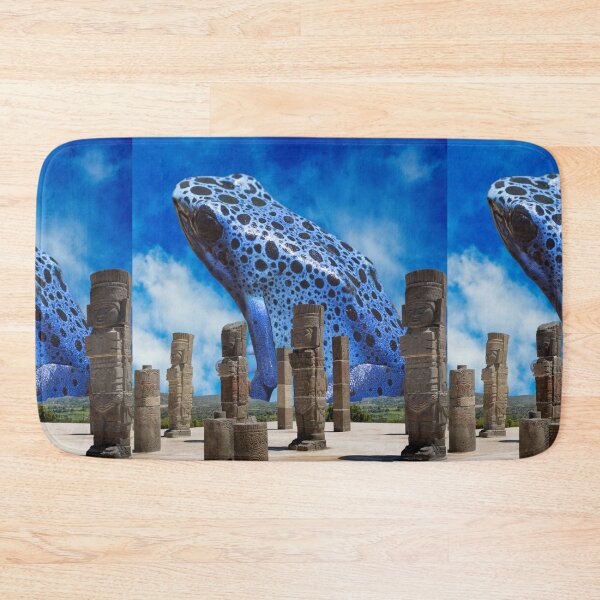 Item preview,  Toltec Temple Ruins In Mexico & Blue Dart Poison Frog designed and sold by CannyGoods.