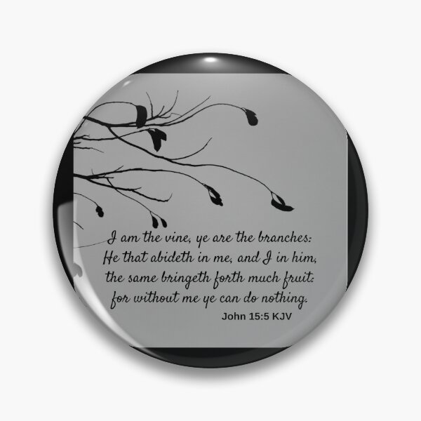 Item preview, John 15:5 King James Version Bible Verse 2 designed and sold by Caregiverology.