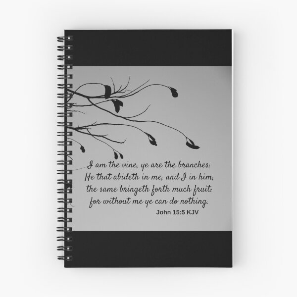 Item preview, John 15:5 King James Version Bible Verse 2 designed and sold by Caregiverology.
