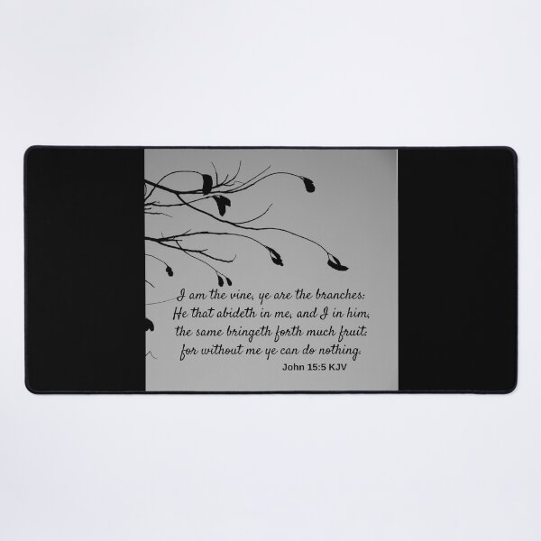 Item preview, John 15:5 King James Version Bible Verse 2 designed and sold by Caregiverology.