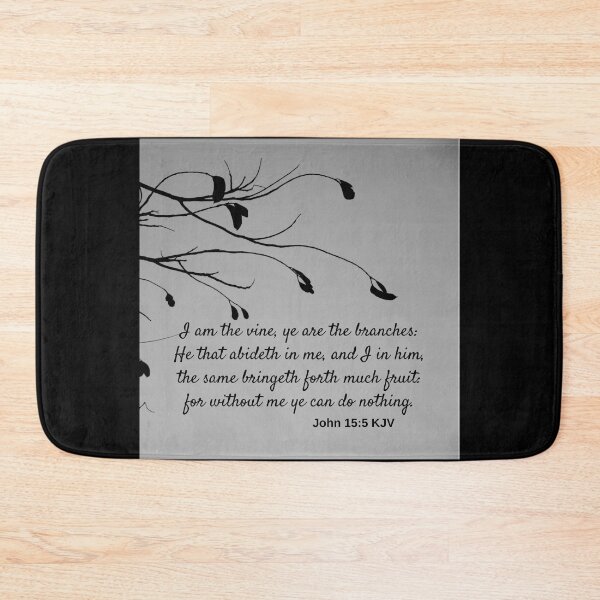 Item preview, John 15:5 King James Version Bible Verse 2 designed and sold by Caregiverology.