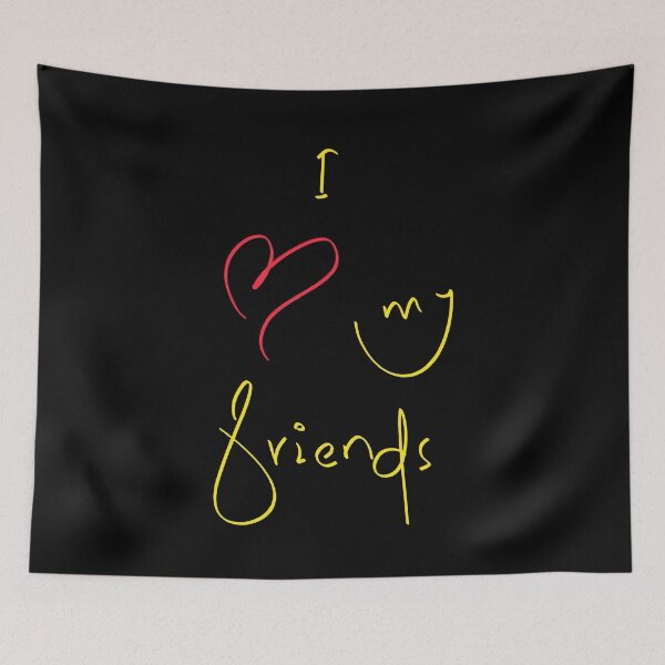 Item preview, I love my friends text design-41 PNG designed and sold by Metaversigns2-O.