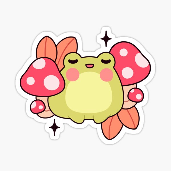 Mushroom frog Sticker