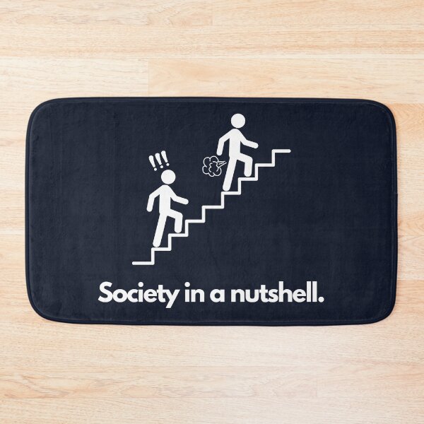 Item preview, Society in a nutshell. Walking up stairs. designed and sold by Expressive Vision.
