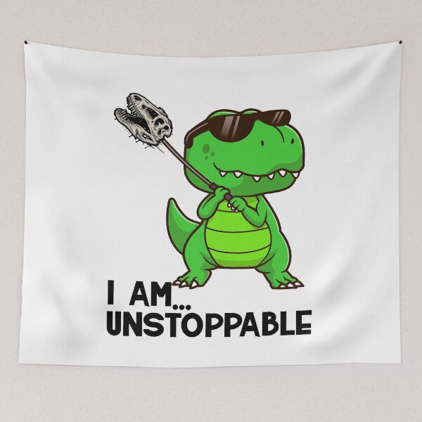 Item preview, Cute & Funny I Am Unstoppable T-Rex Dinosaur  designed and sold by PrintifyStyle.