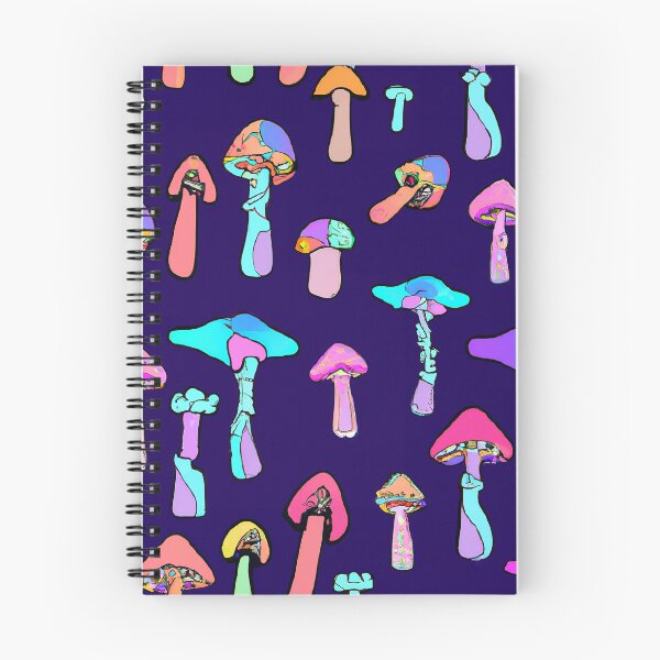 Artikelvorschau, Painted children's drawing colorful mushrooms entworfen und verkauft von HappyTrippy.