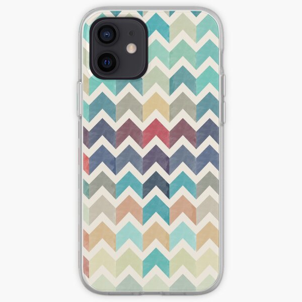 Watercolor Chevron Pattern iPhone Soft Case