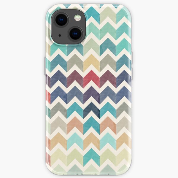 Watercolor Chevron Pattern iPhone Soft Case