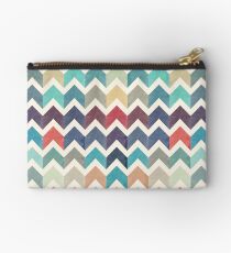 Watercolor Chevron Pattern Studio Pouch