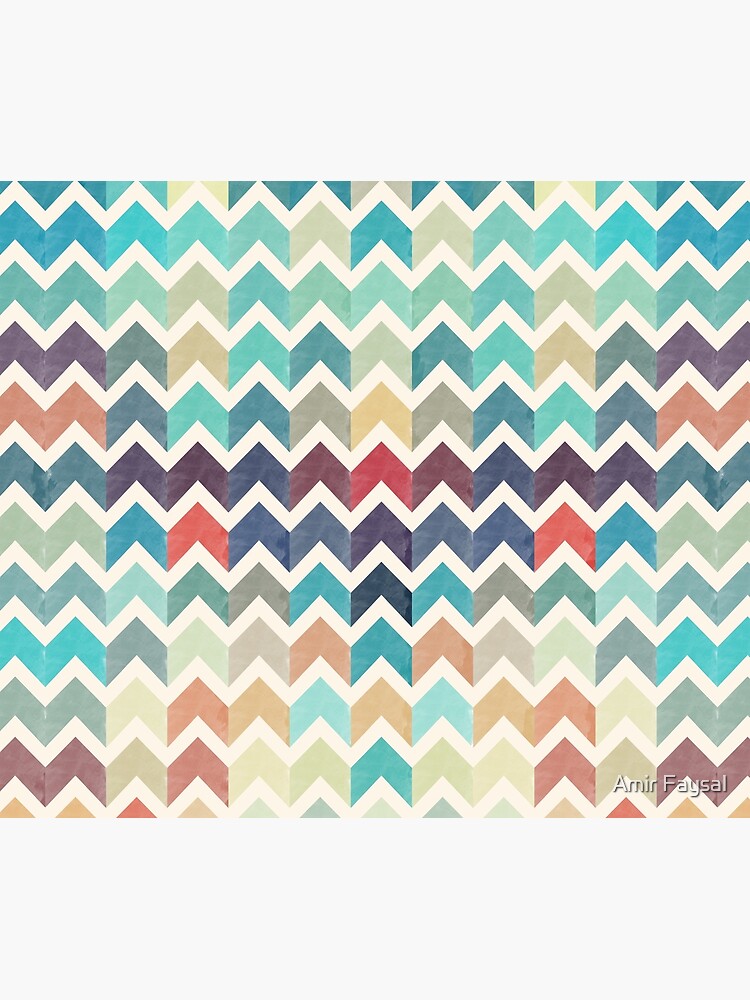 Watercolor Chevron Pattern by uniqueD