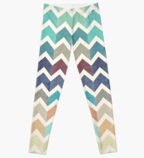 Watercolor Chevron Pattern Leggings