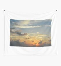 Beautiful sky at sunset with clouds Wall Tapestry