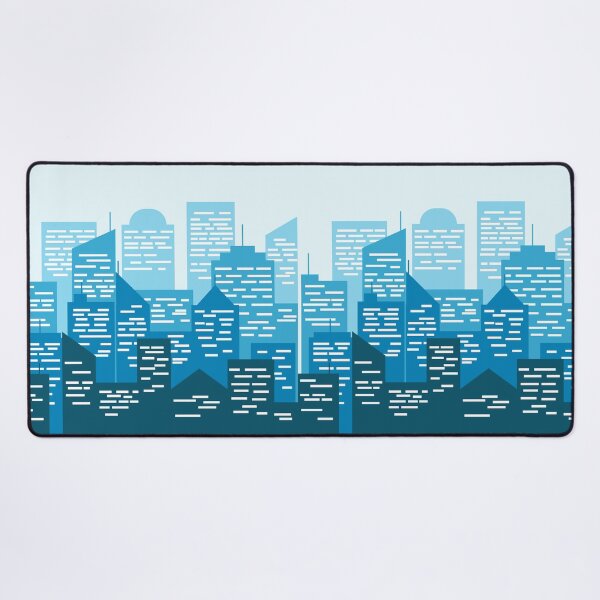 Item preview, blue urban city landscape with skycraper and building designed and sold by Ijjul322.