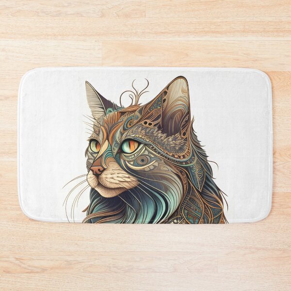Item preview, The Cat Art Boho Style designed and sold by tranb0644.