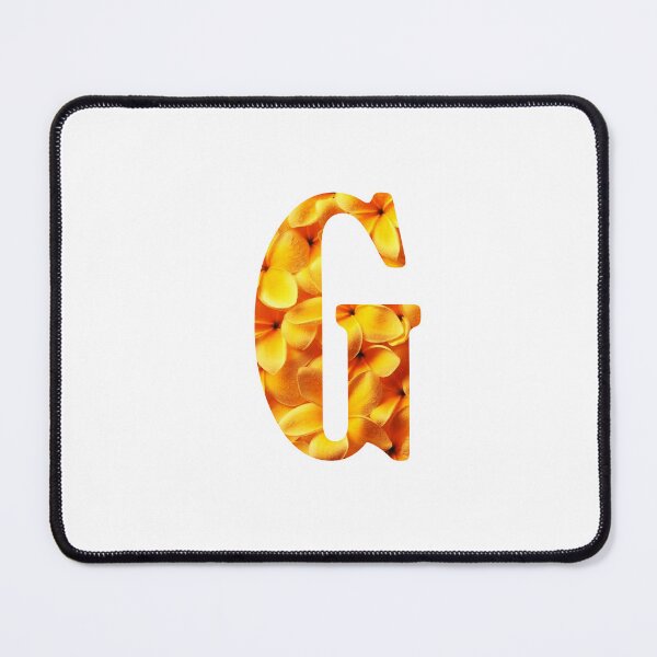 Artikelvorschau, G Botanical Monogram. Detailed YELLOW Flowers Drawing Sticker entworfen und verkauft von Cici-Chan.