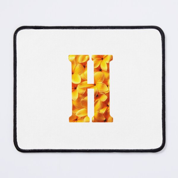 Artikelvorschau, H Botanical Monogram. Detailed YELLOW Flowers Drawing Sticker entworfen und verkauft von Cici-Chan.