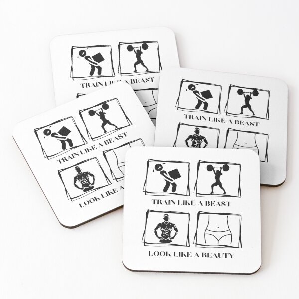 Item preview, Fitness Motivation: Train Like A Beast, Look Like A Beauty designed and sold by BobbyTee Merch.