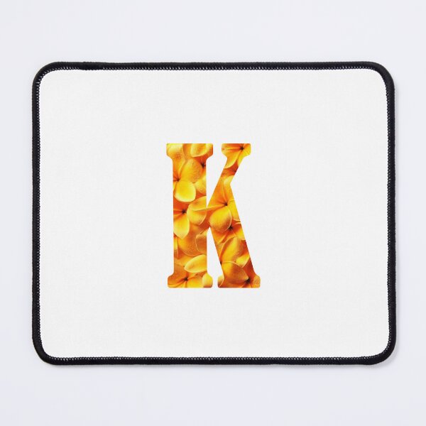 Artikelvorschau, K Botanical Monogram. Detailed YELLOW Flowers Drawing Sticker entworfen und verkauft von Cici-Chan.
