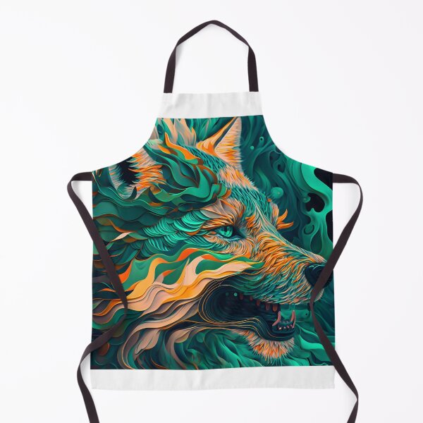 Item preview, Malachite Wolf Design designed and sold by EarthArtAvencha.