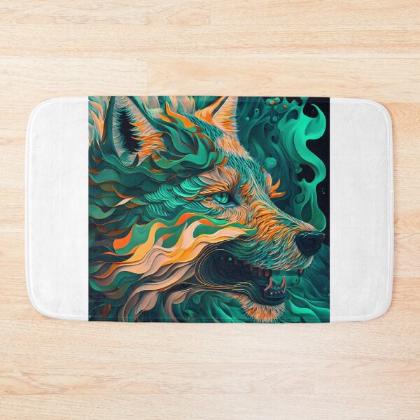 Item preview, Malachite Wolf Design designed and sold by EarthArtAvencha.