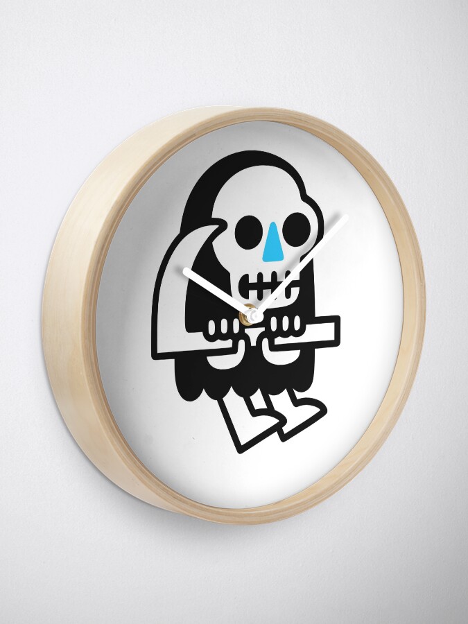 Alternate view of Grim Reaper Guy Clock