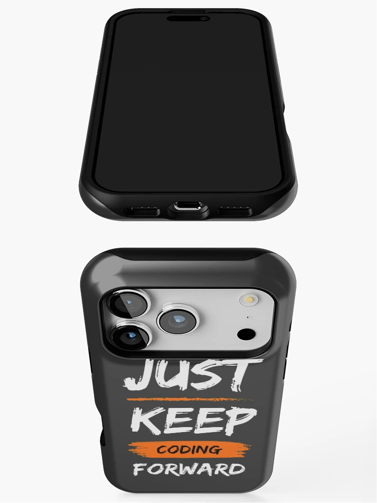 Thumbnail 3 of 4, iPhone Case, Just keep coding forward designed and sold by ArduinoFactory.