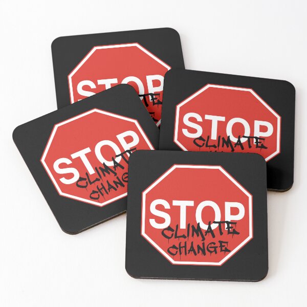 Item preview, Stop Climate Change - Global Warning Sign designed and sold by LongTunnel.