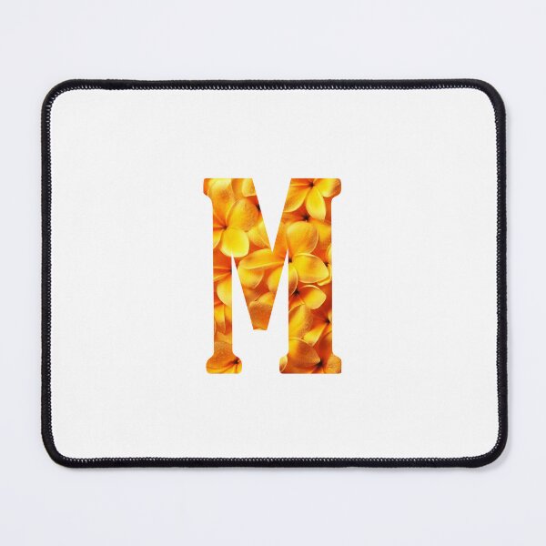 Artikelvorschau, M Botanical Monogram. Detailed YELLOW Flowers Drawing Sticker entworfen und verkauft von Cici-Chan.